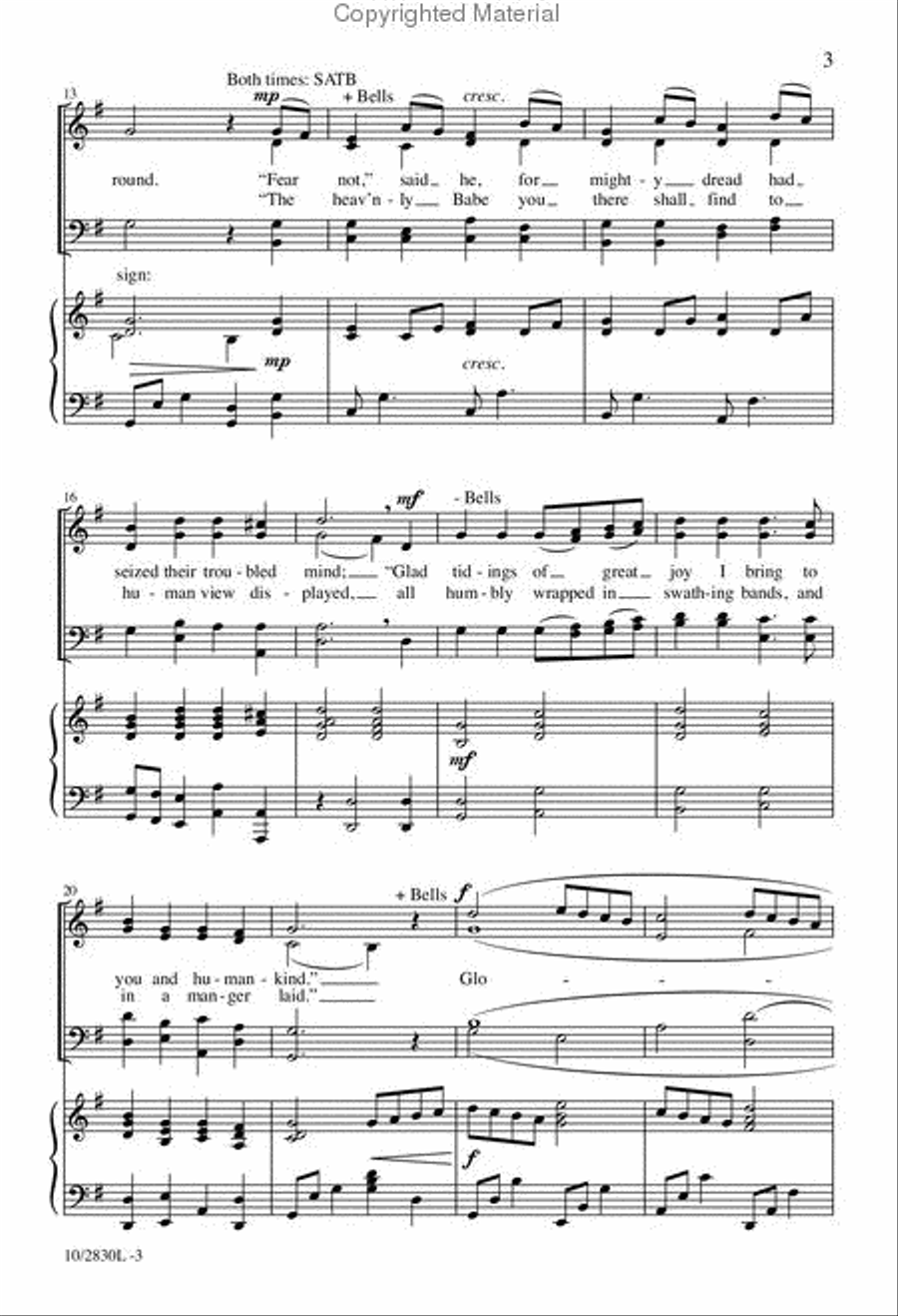 The Shepherds' Gloria 4-Part scores gallery preview page 3