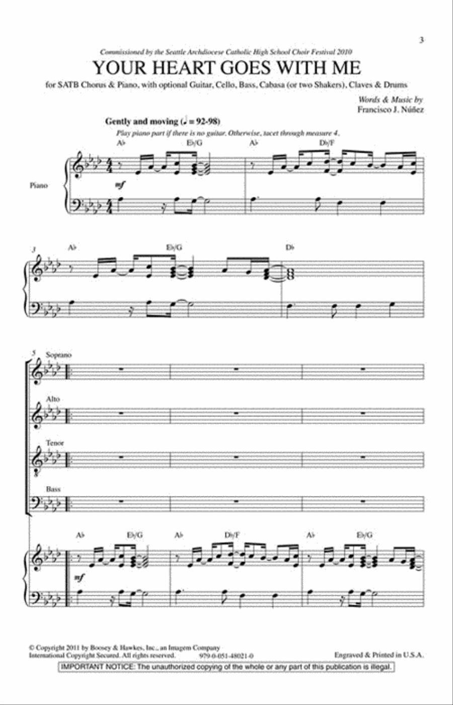 Your Heart Goes with Me 4-Part scores gallery preview page 2