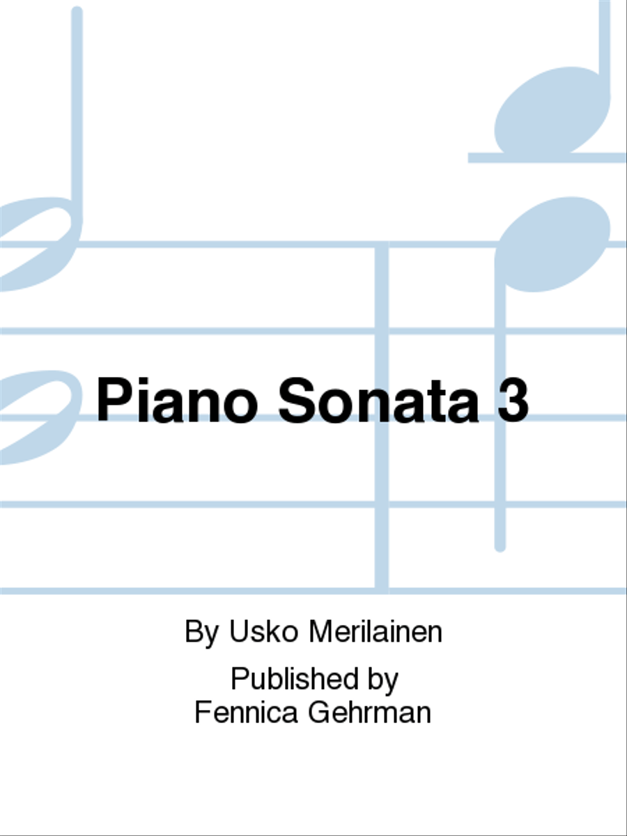 Piano Sonata No. 3 Piano Solo scores gallery preview page 1