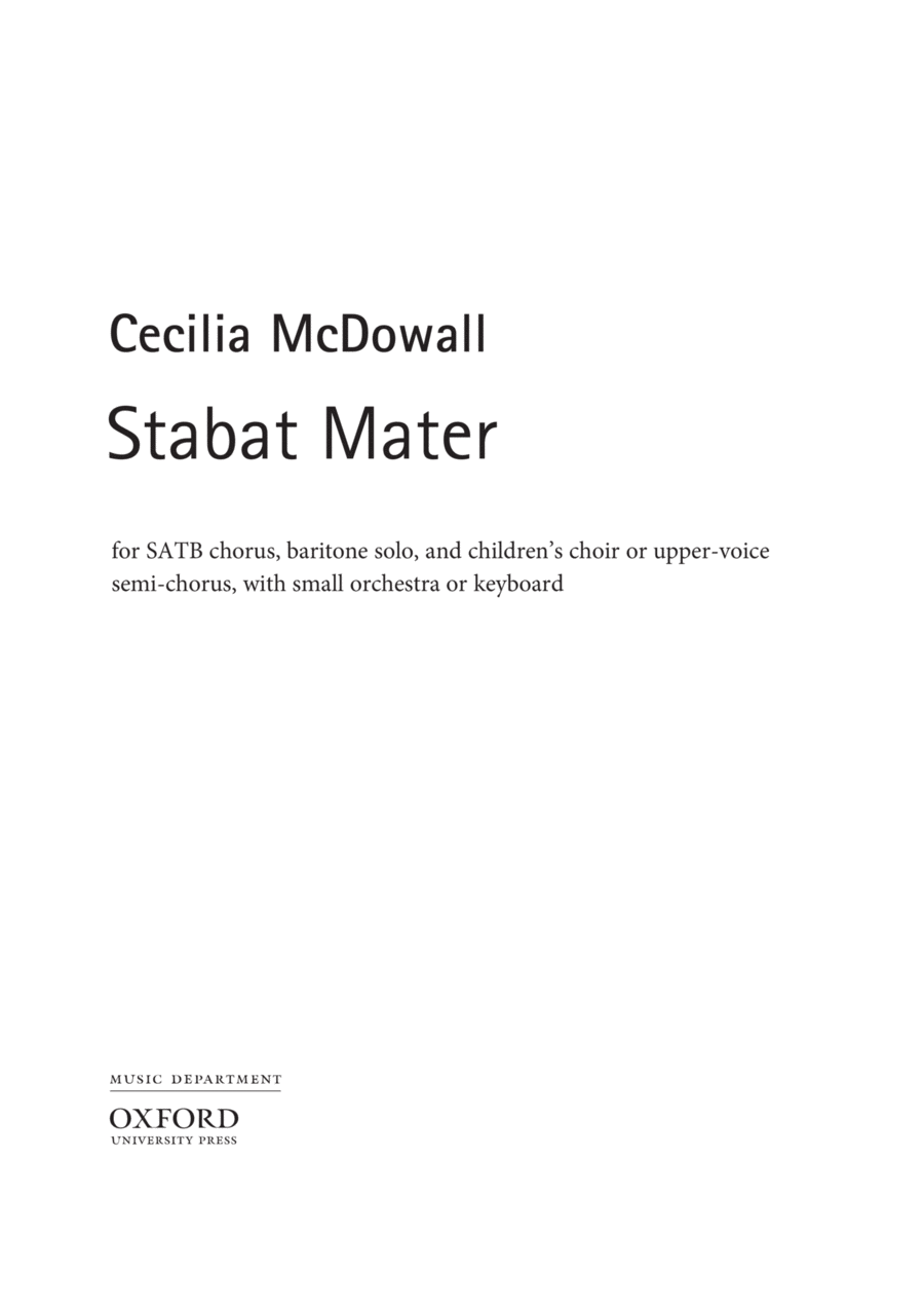 Stabat Mater 4-Part scores gallery preview page 1