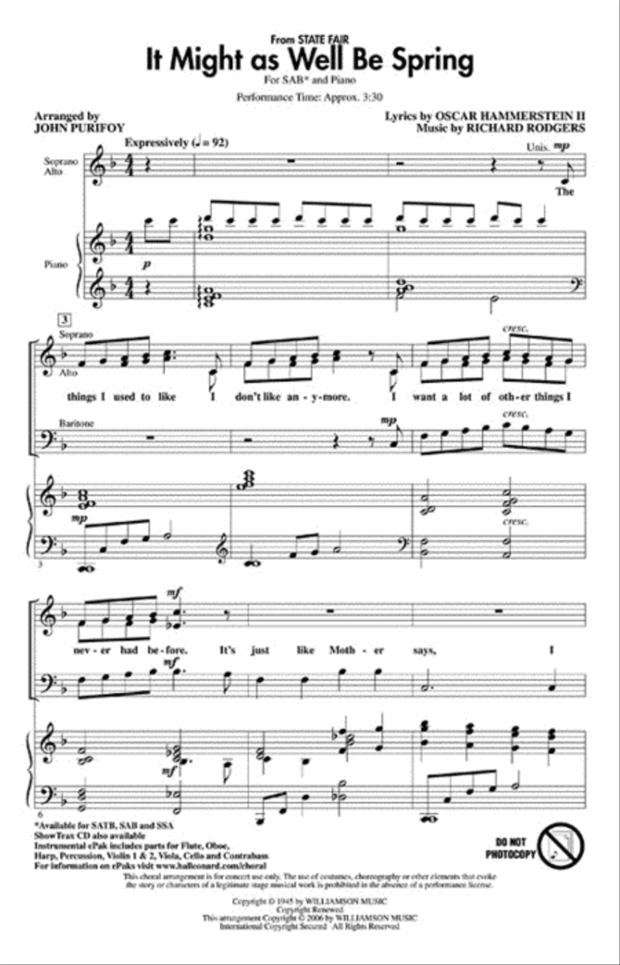 It Might as Well Be Spring 3-Part scores gallery preview page 2