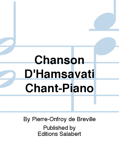 Chanson D'Hamsavati Chant-Piano