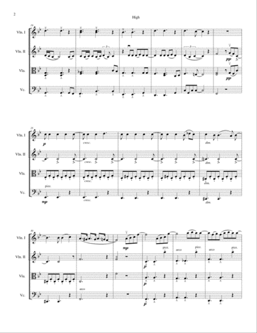 High String Quartet scores gallery preview page 2