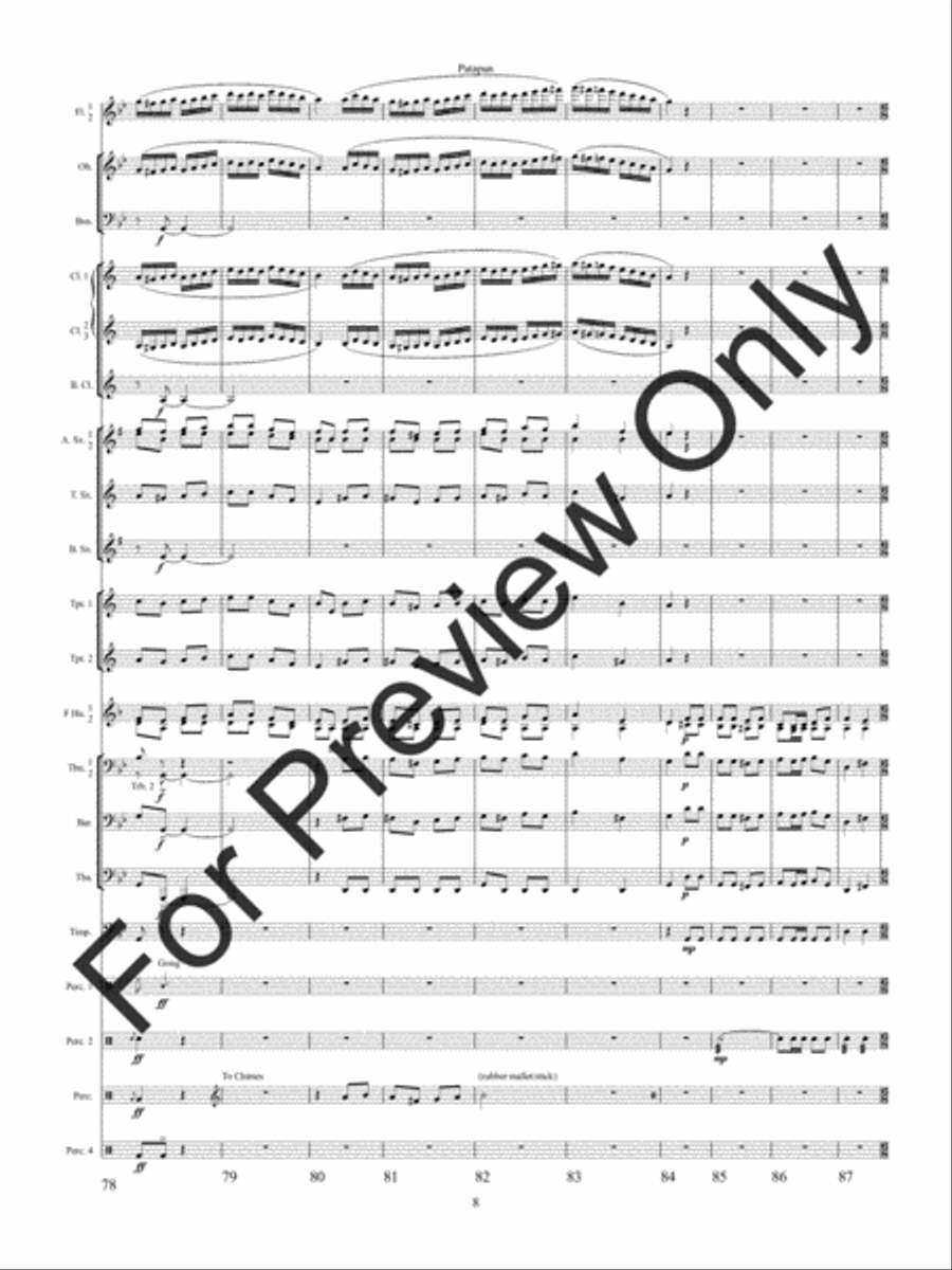 Patapan (Score) Concert Band scores gallery preview page 11