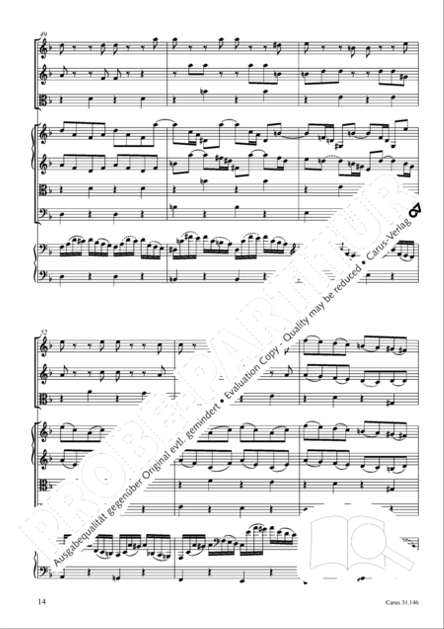 Through bitter tribulation we enter into God's kingdom (Wir mussen durch viel Trubsal in das Reich Gottes eingehen) 4-Part scores gallery preview page 15