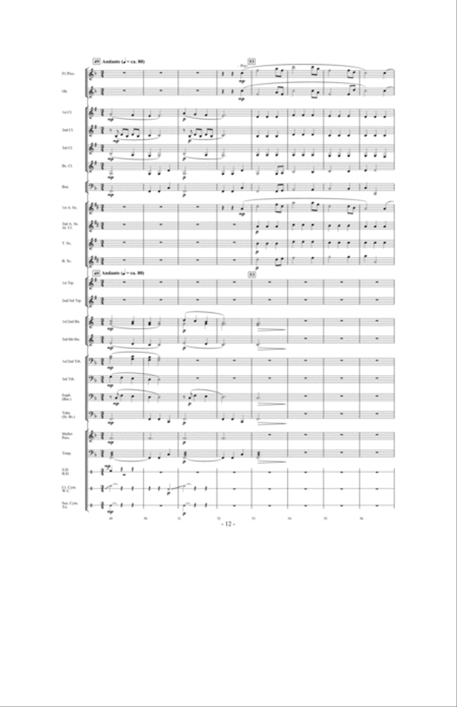 Canticle of the Saints Concert Band scores gallery preview page 11