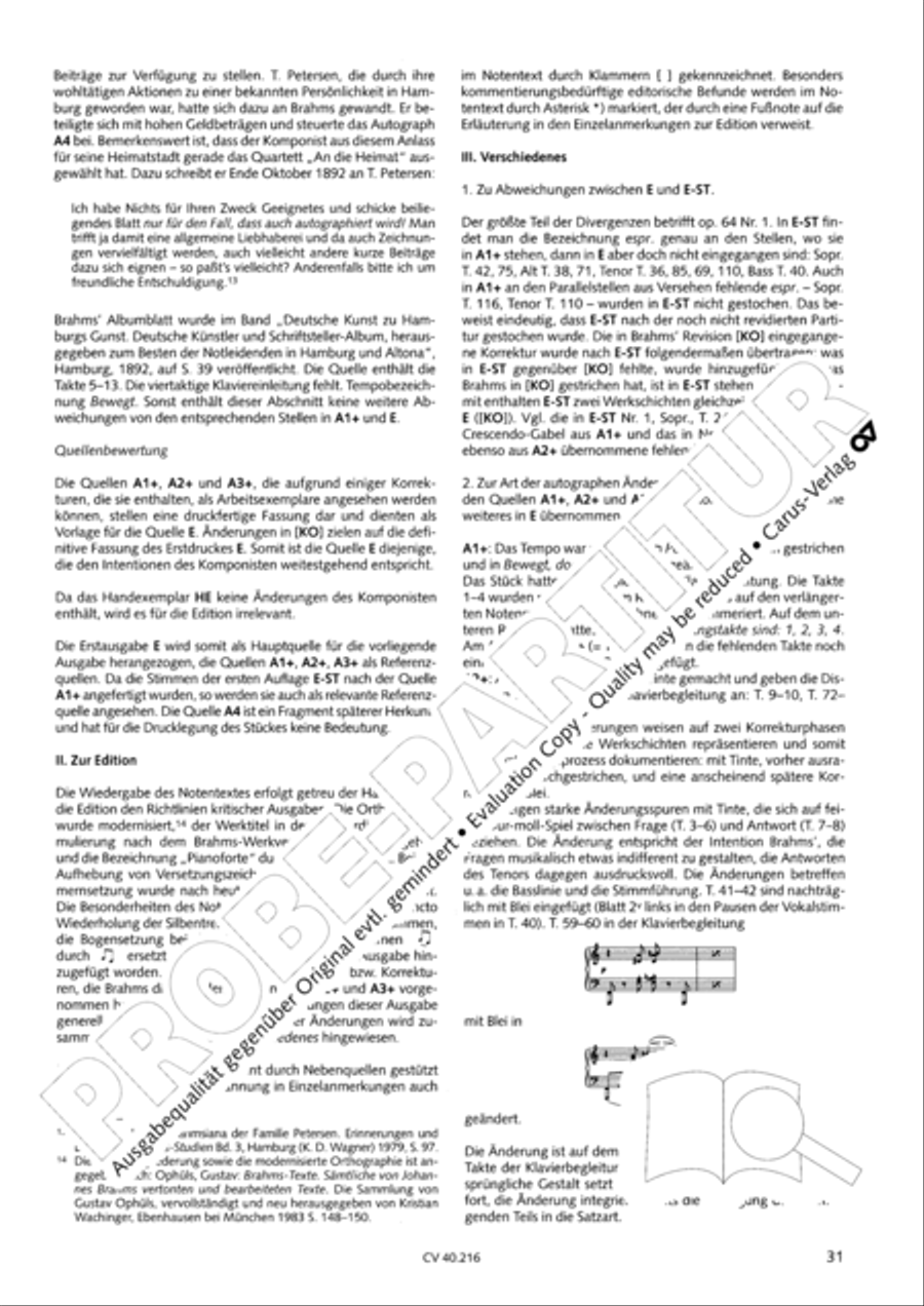Drei Quartette op. 64 Choir scores gallery preview page 32