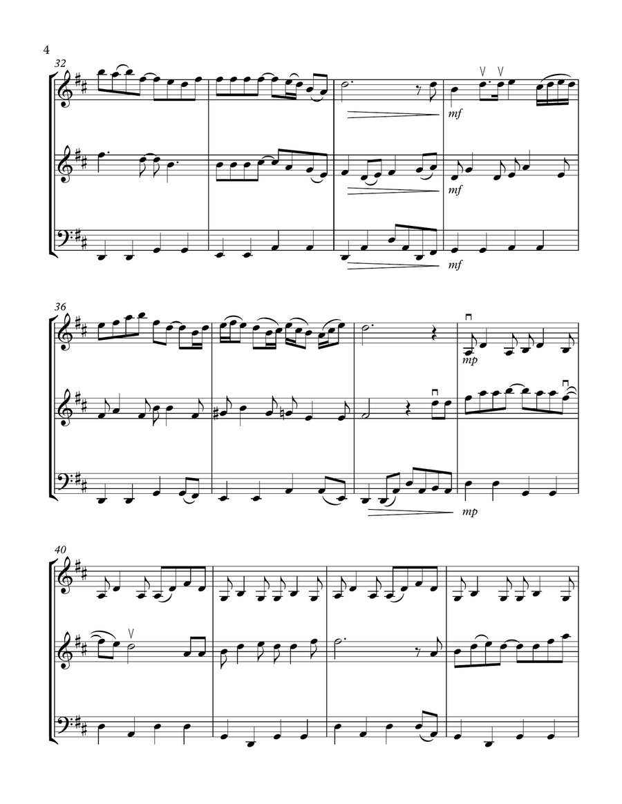 Forever And Ever, Amen String Trio scores gallery preview page 4