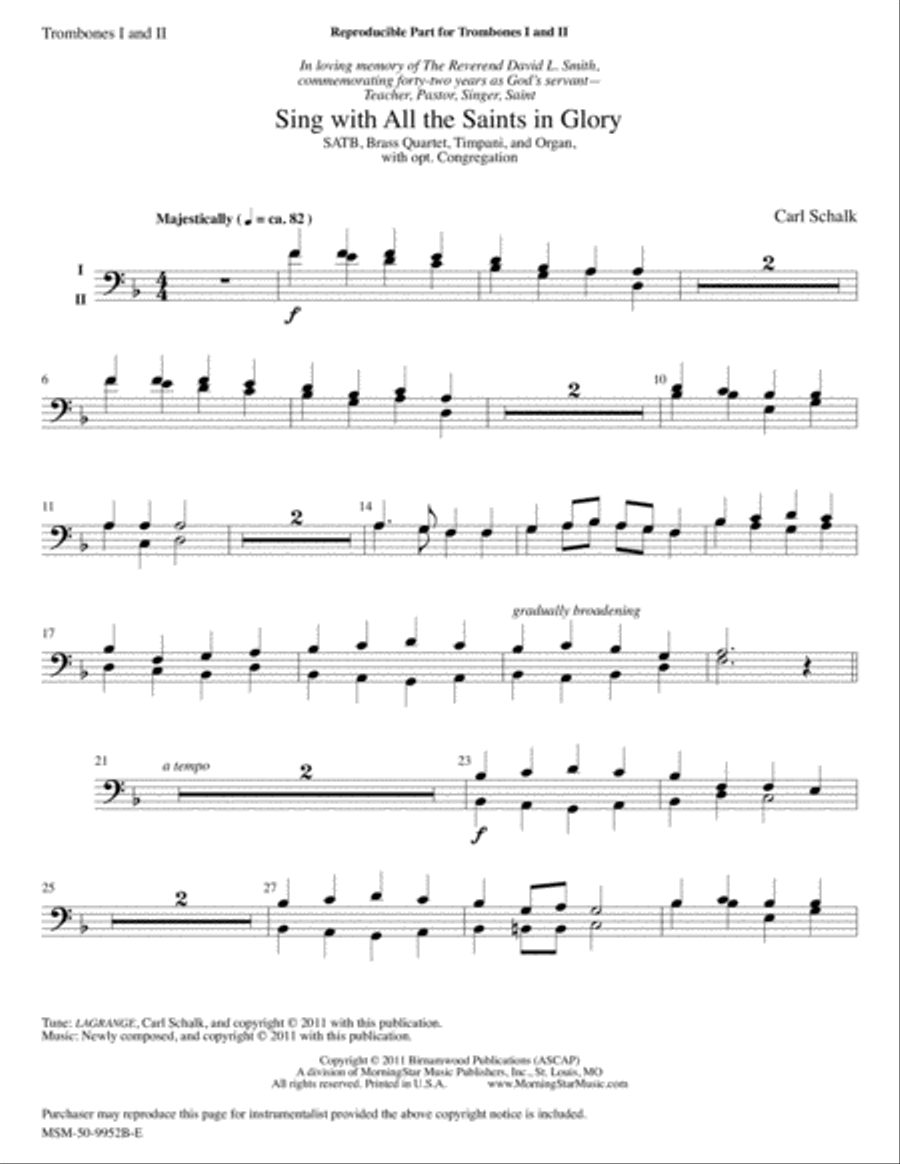 Sing with All the Saints In Glory Choir scores gallery preview page 5