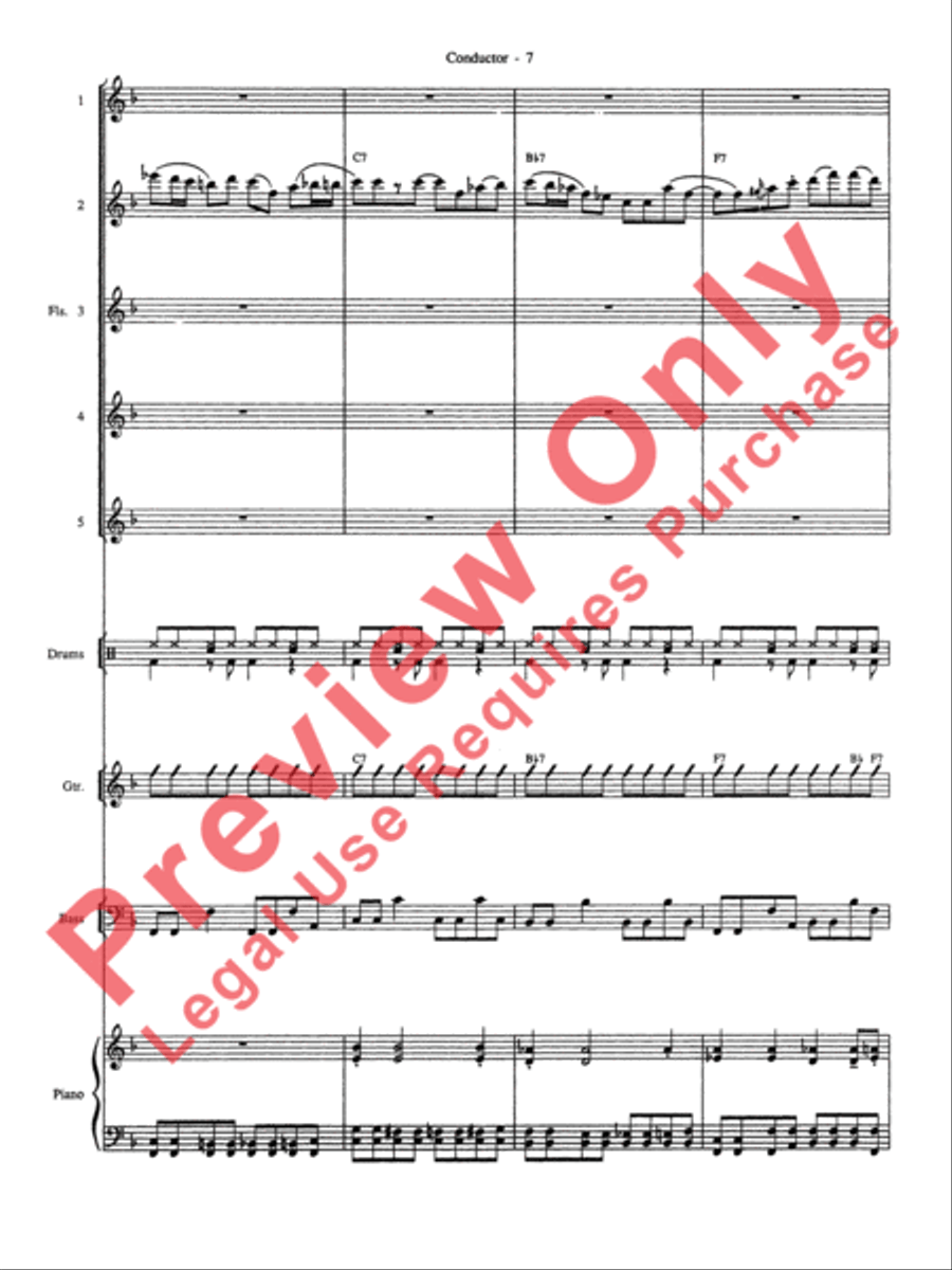 Batman Theme (from the Original TV Series) Flute Choir scores gallery preview page 8