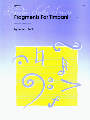 Book cover for Fragments For Timpani