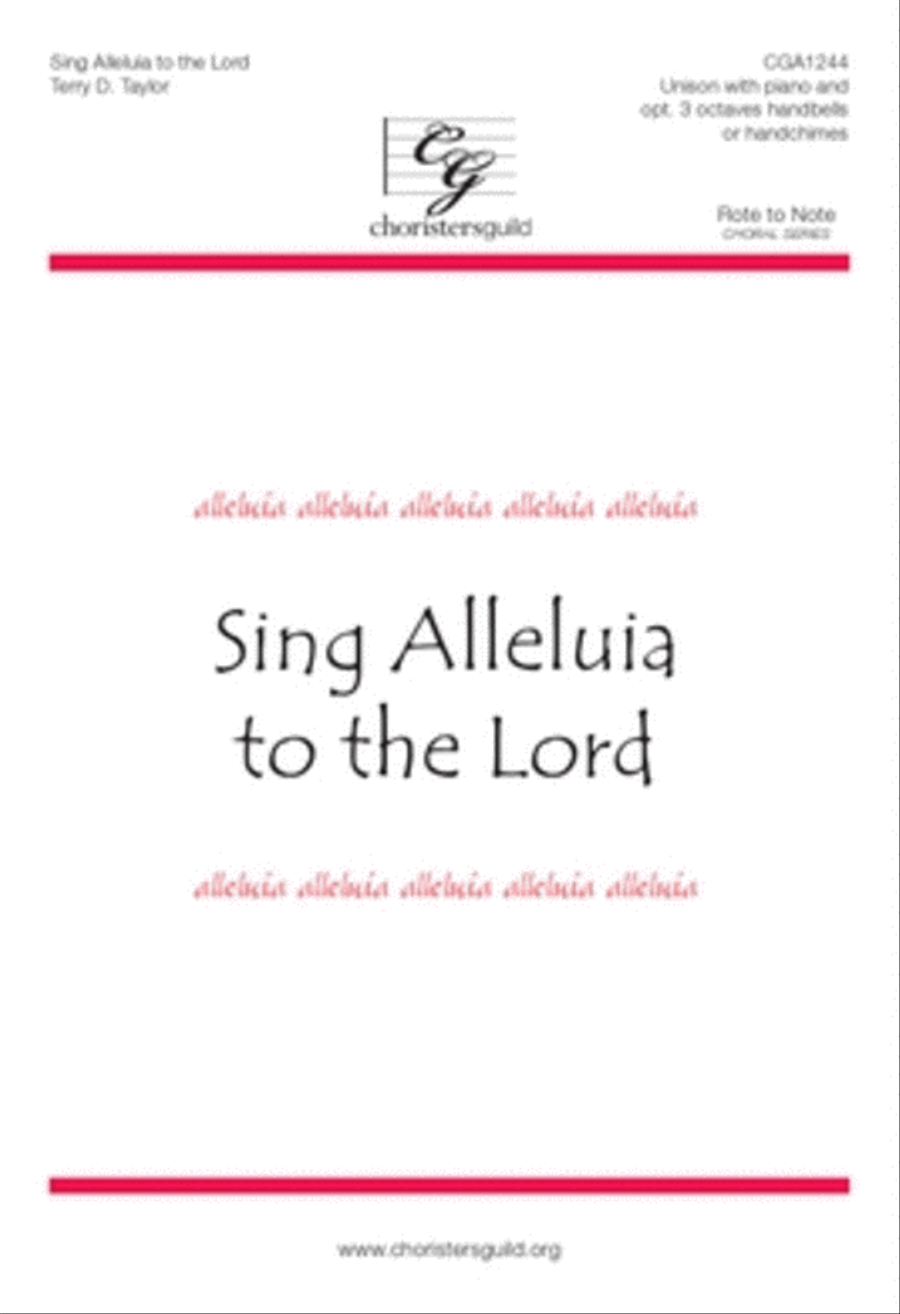 Sing Alleluia to the Lord Unison Choir scores gallery preview page 1