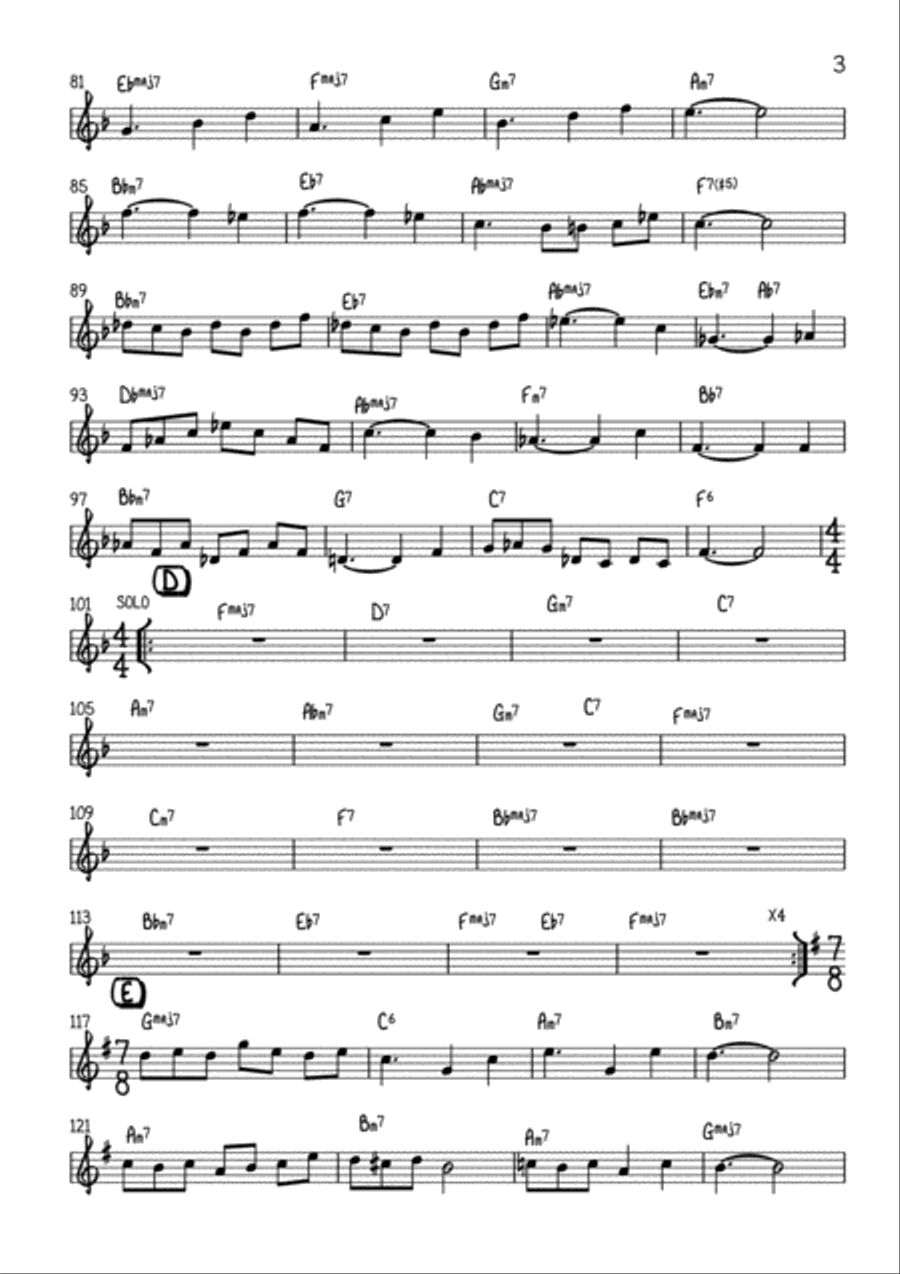 turkish song Small Ensemble scores gallery preview page 3
