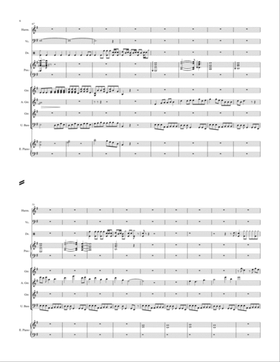 Opus 48 - Strong wings fly away Large Ensemble scores gallery preview page 6