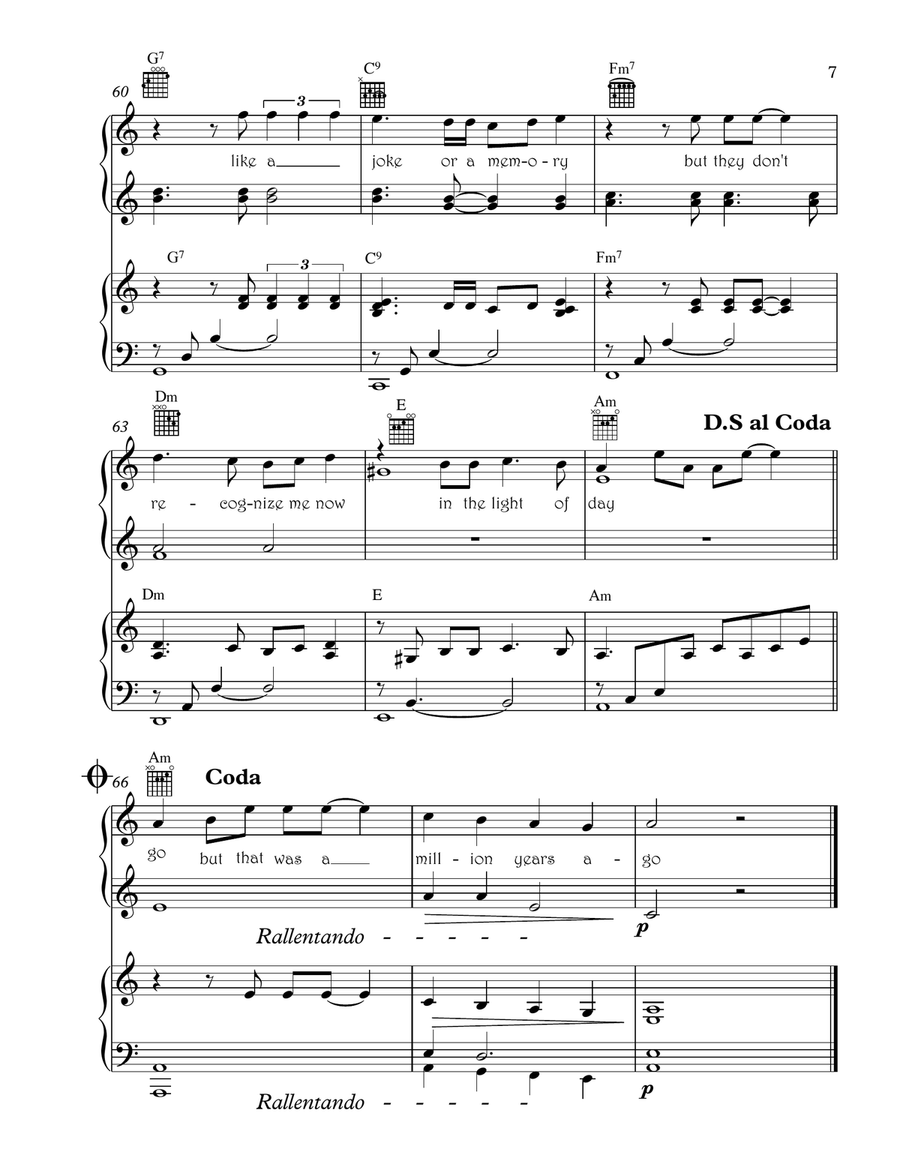 Million Years Ago 1 Piano, 4-Hands scores gallery preview page 4