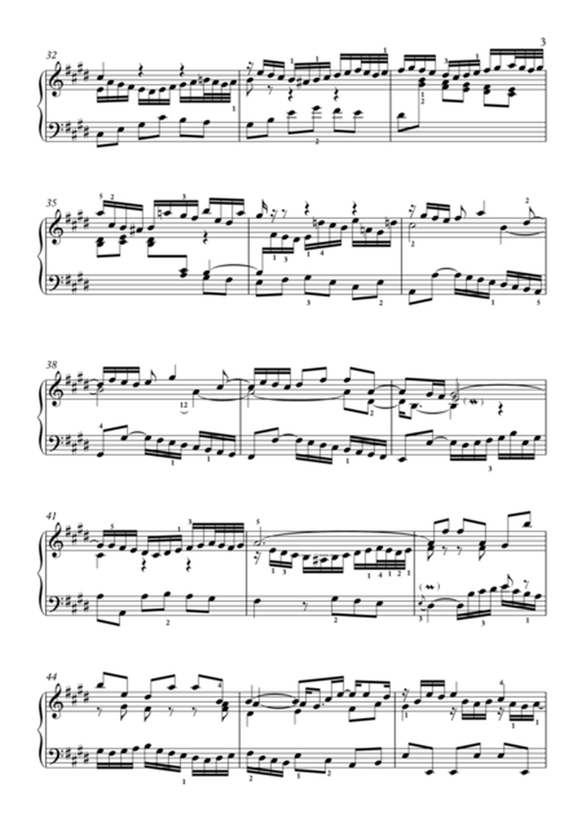 Prelude and Fugue (4 parts) in E Major BWV 878