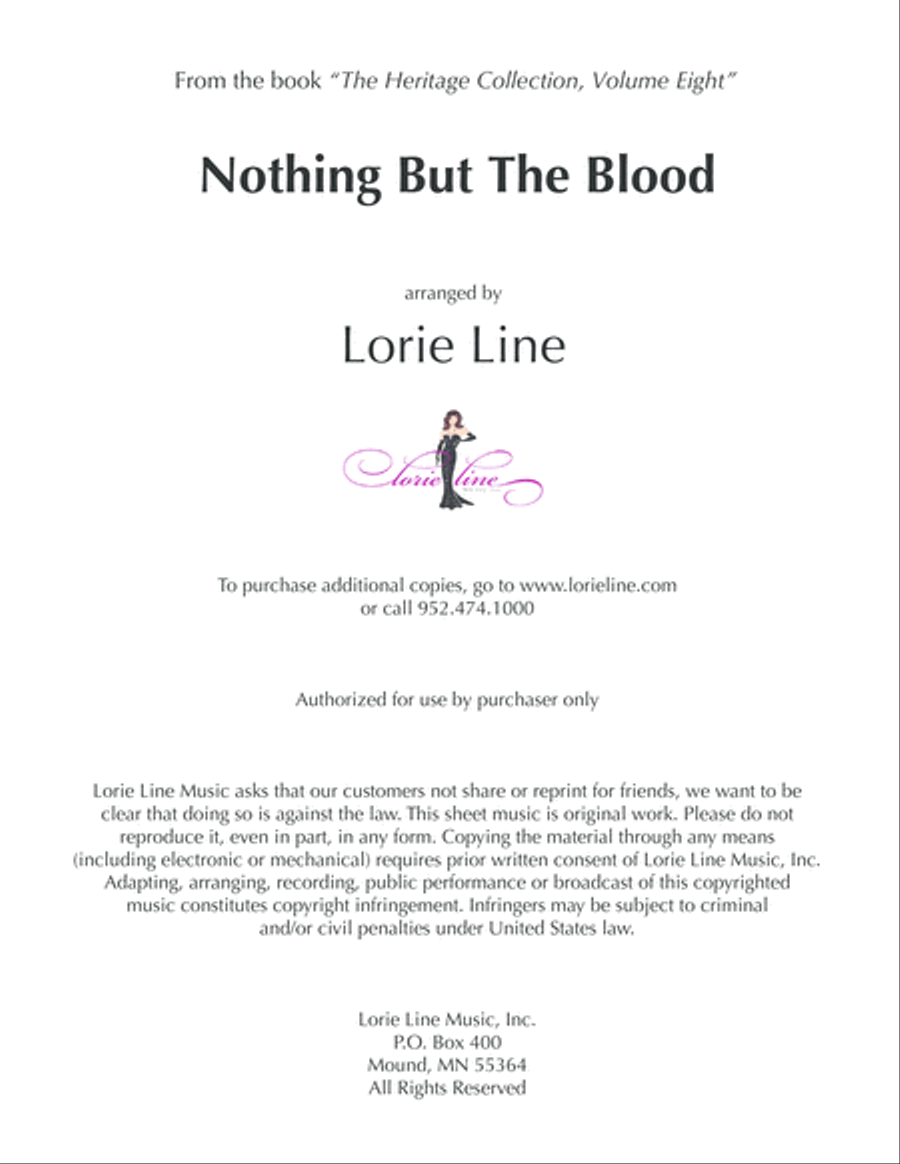 Nothing But The Blood Nothing But The Blood Piano Solo scores gallery preview page 1