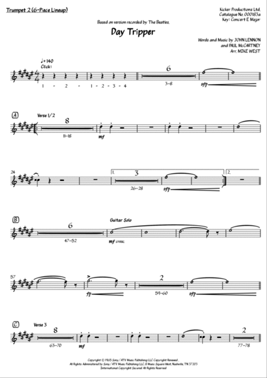 Day Tripper Small Ensemble scores gallery preview page 5
