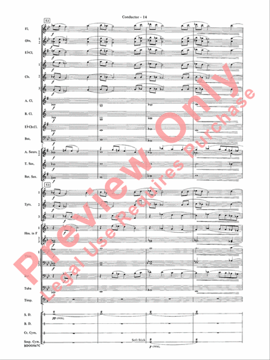 Aria Cantabile Concert Band scores gallery preview page 16