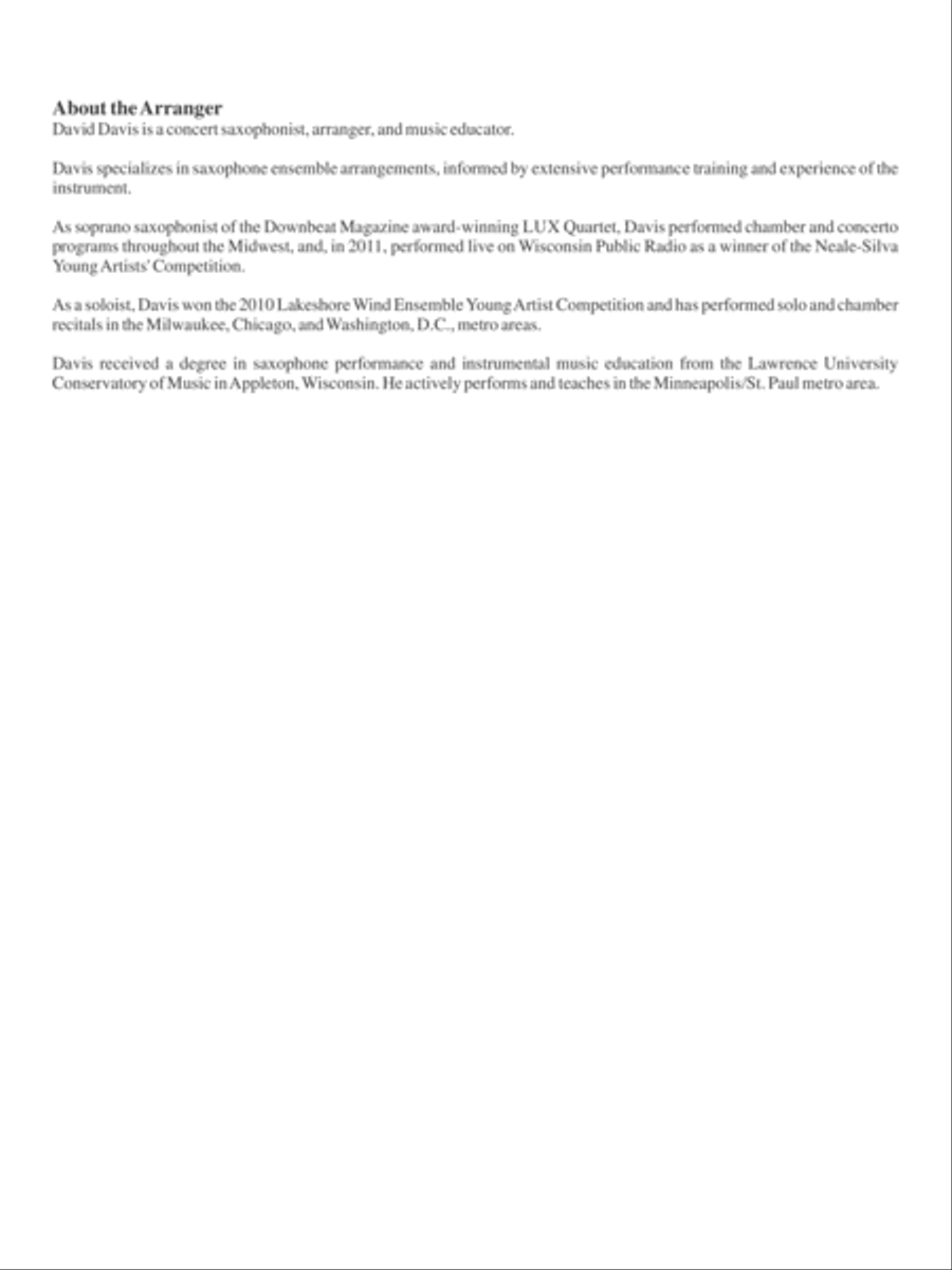 Chant Sacre Saxophone Quartet scores gallery preview page 2