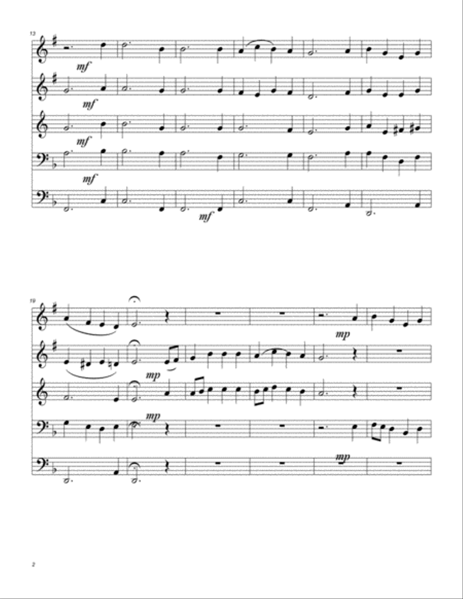 O Come, O Come, Emmanuel O Come, O Come, Emmanuel Brass Ensemble scores gallery preview page 3