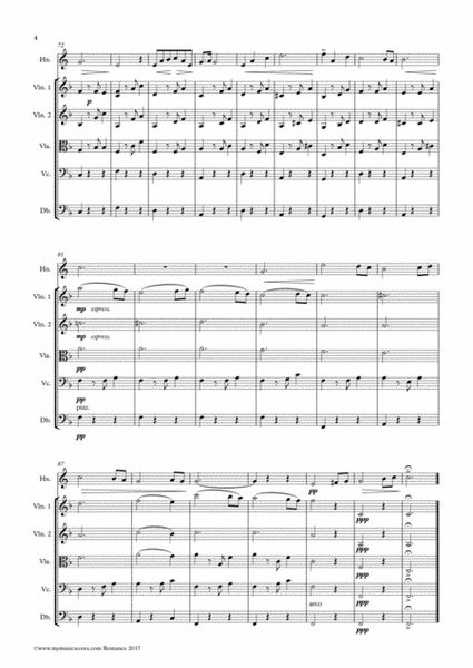 Romance Op.36 for Horn and String Orchestra image number null