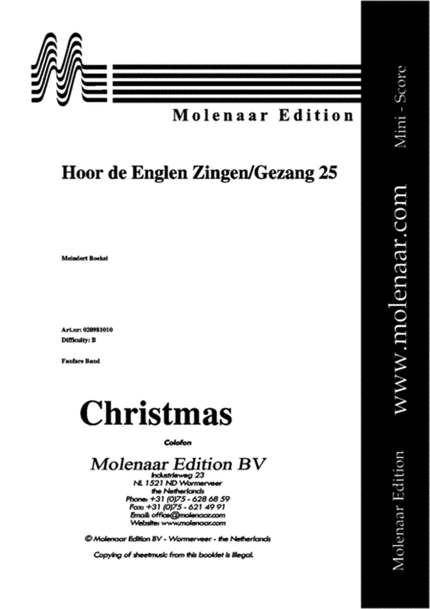 Hoor de Englen Zingen/Gezang 25