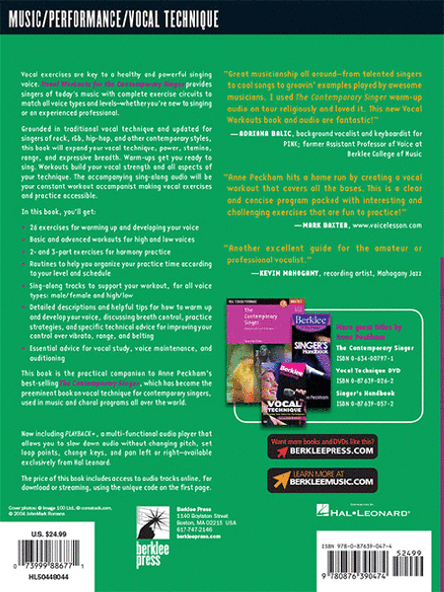 Vocal Workouts for the Contemporary Singer Voice scores gallery preview page 5