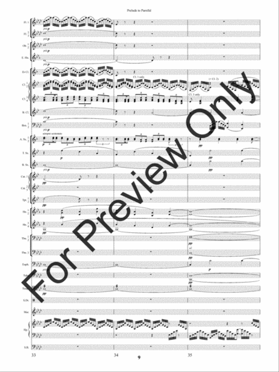 Prelude to Parsifal (Score) Concert Band scores gallery preview page 12
