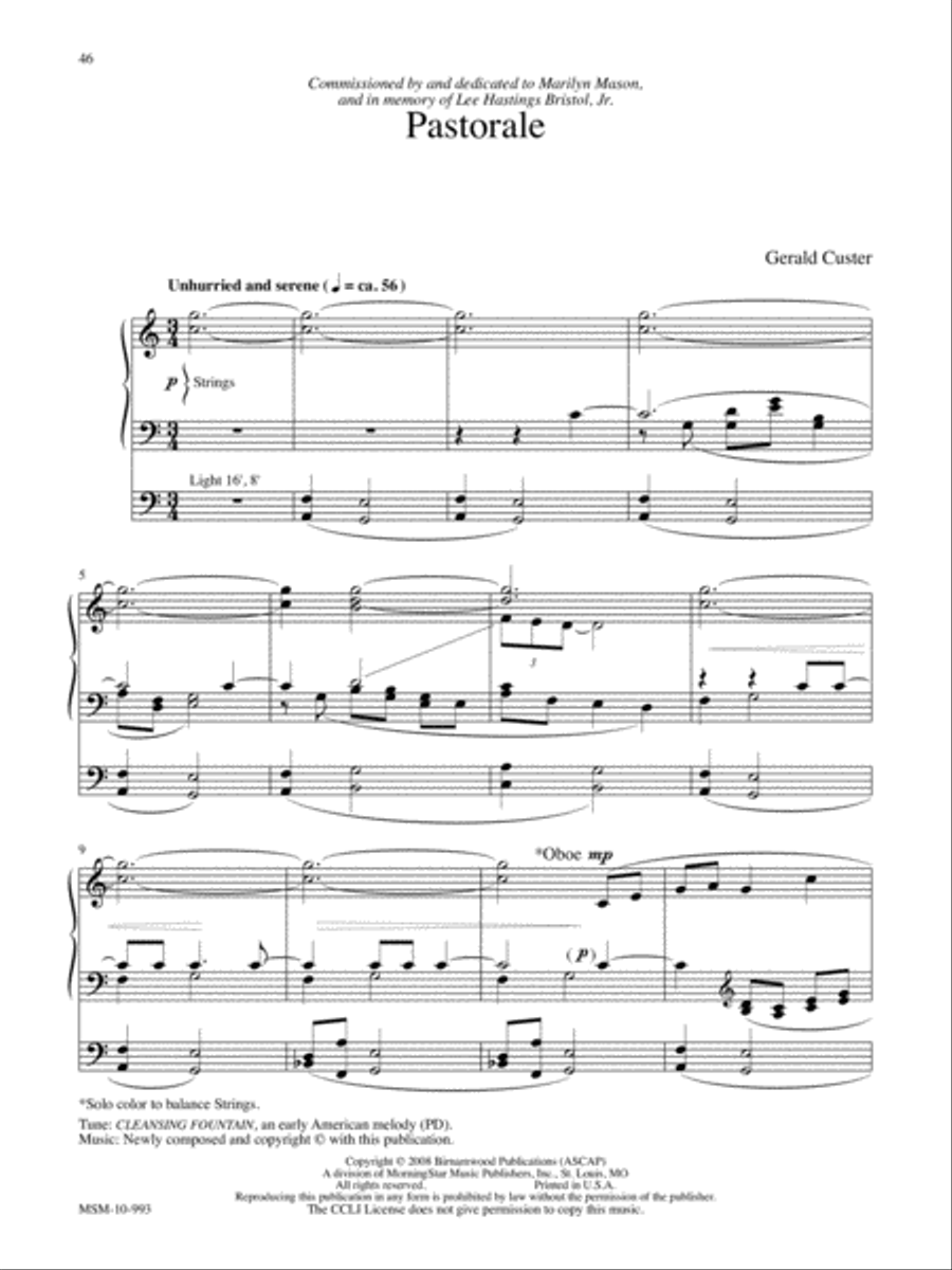 Marilyn Mason Music Library, Volume 4 Organ scores gallery preview page 13
