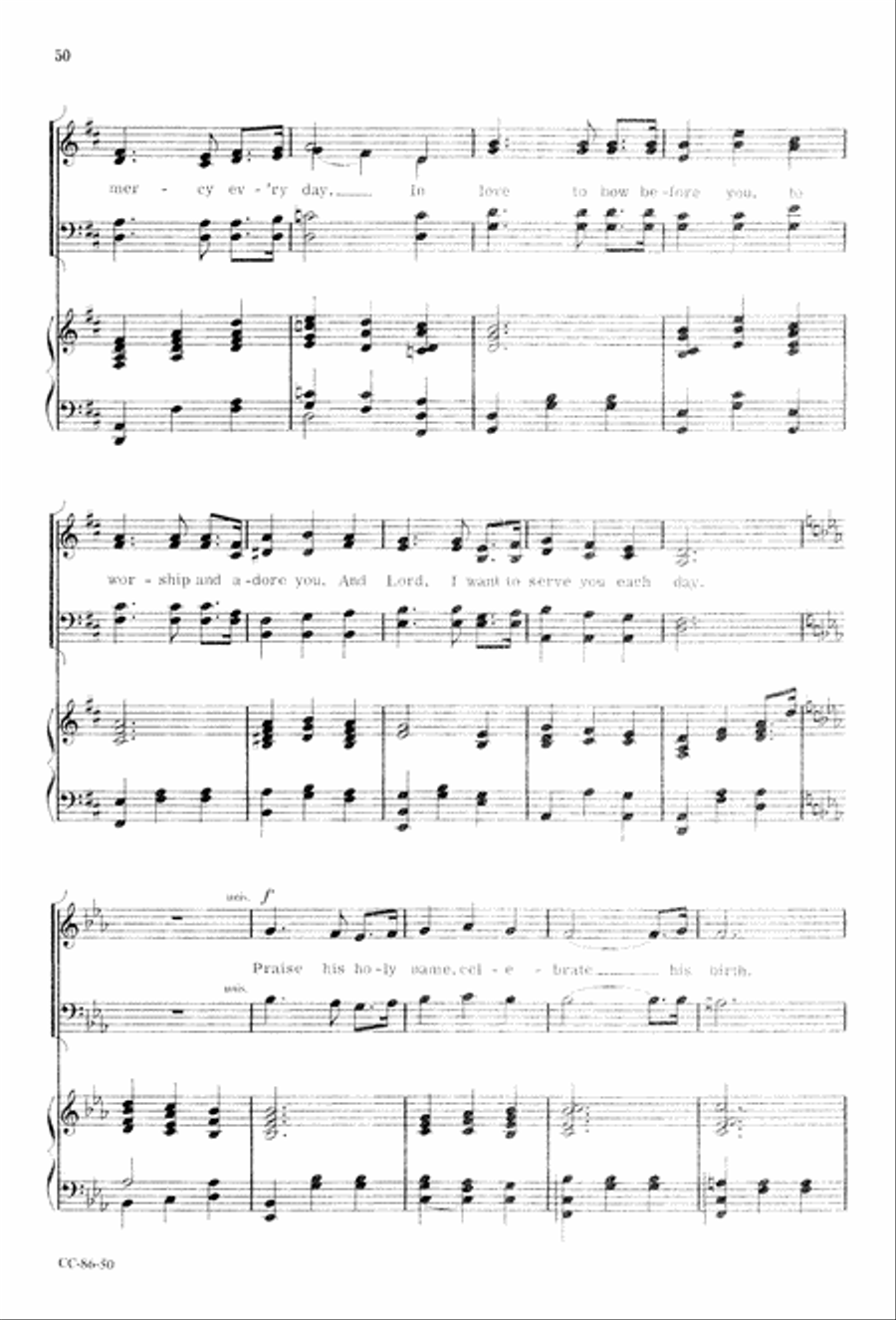 Angels' Song 4-Part scores gallery preview page 52