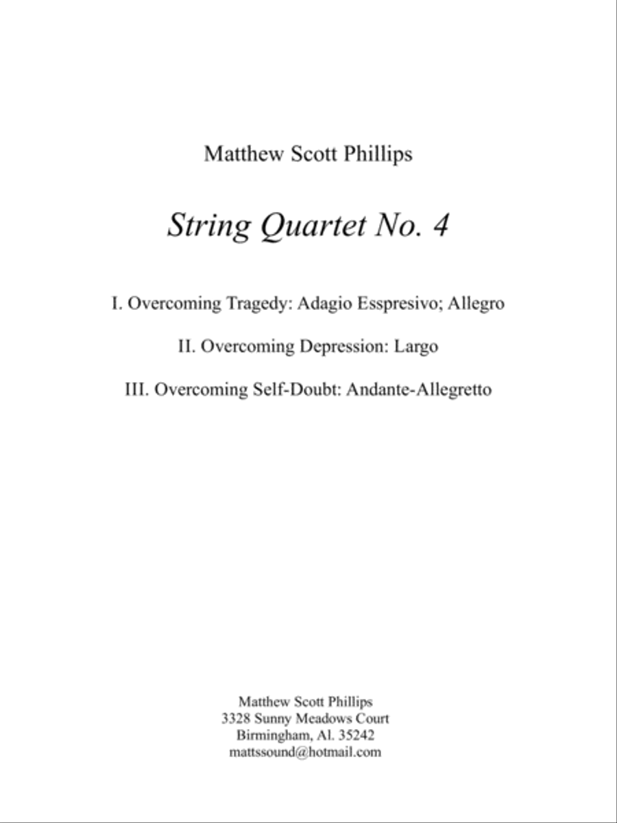 String Quartet No.4 String Quartet scores gallery preview page 2