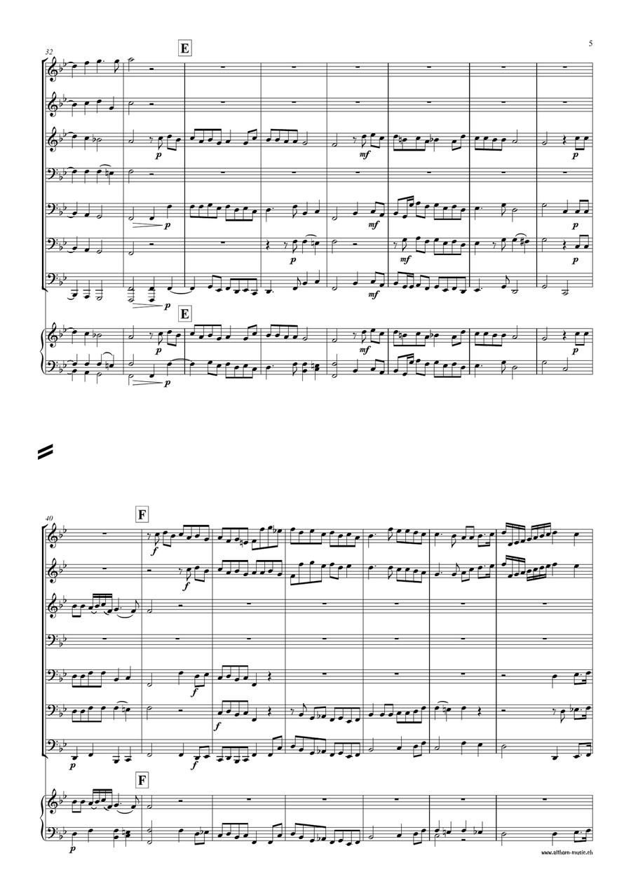 Alleluja! Absorta est mors Brass Ensemble scores gallery preview page 6