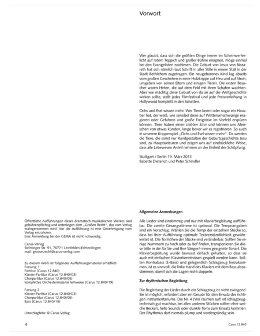 Ochs und Esel wissen mehr Orchestra scores gallery preview page 4