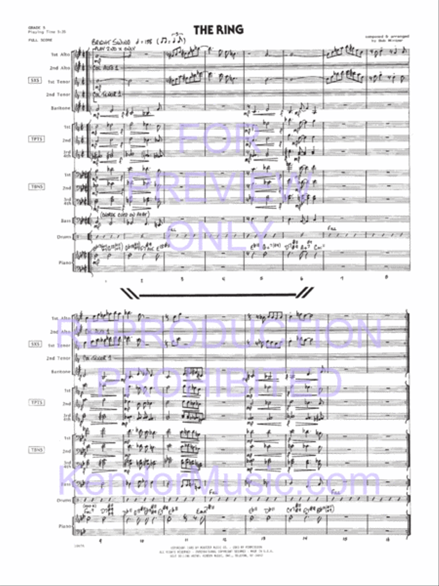 Ring, The Jazz Ensemble scores gallery preview page 2
