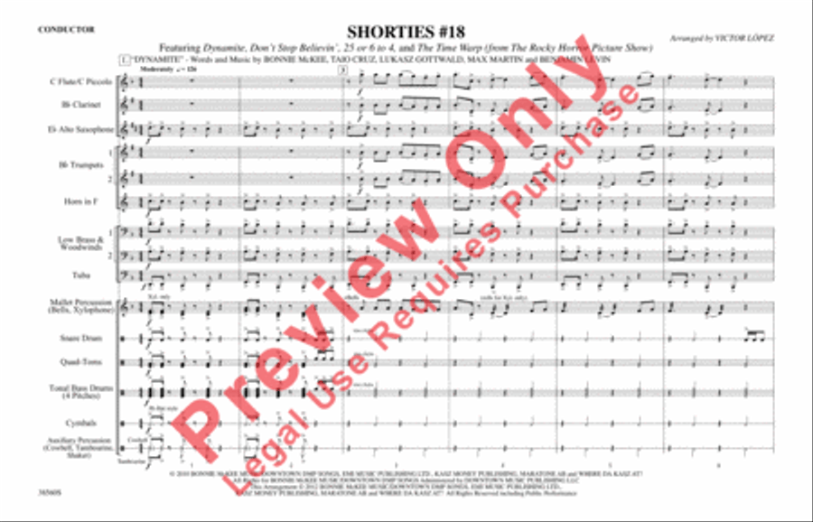 Shorties #18 Marching Band scores gallery preview page 2