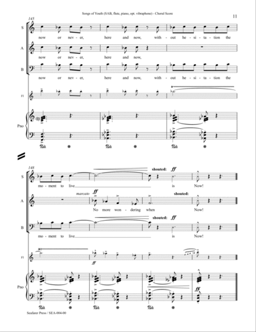 Songs of Youth Songs of Youth 3-Part scores gallery preview page 14