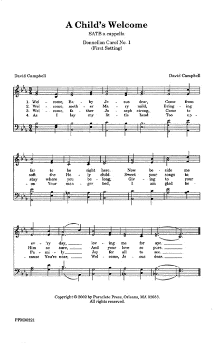 A Celebration of Carols 4-Part scores gallery preview page 1