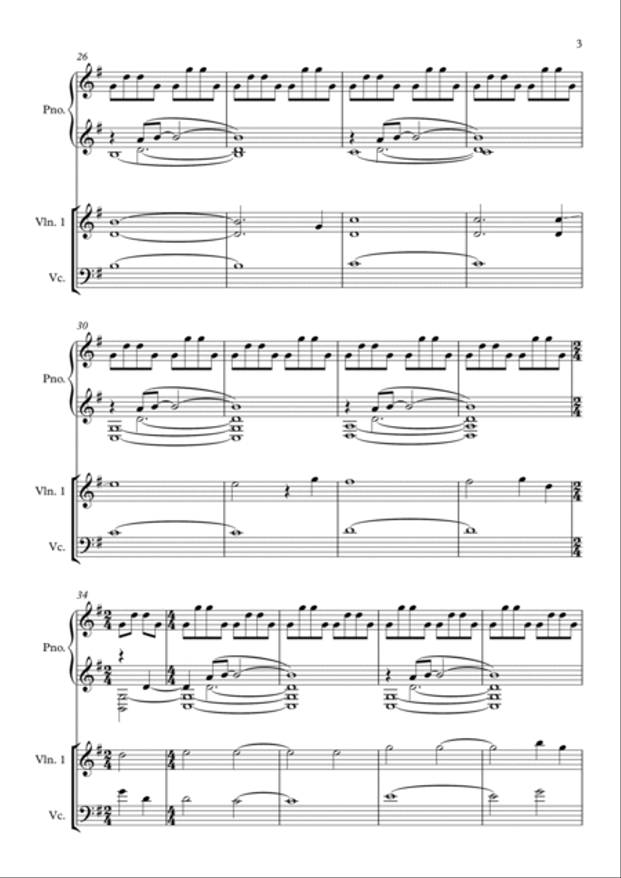 Nihon Sun Piano Trio scores gallery preview page 3