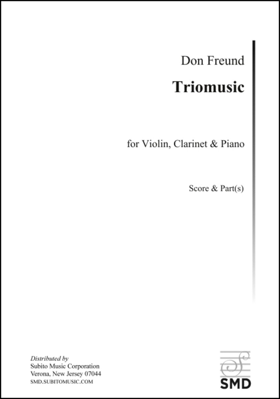 Triomusic Clarinet scores gallery preview page 1