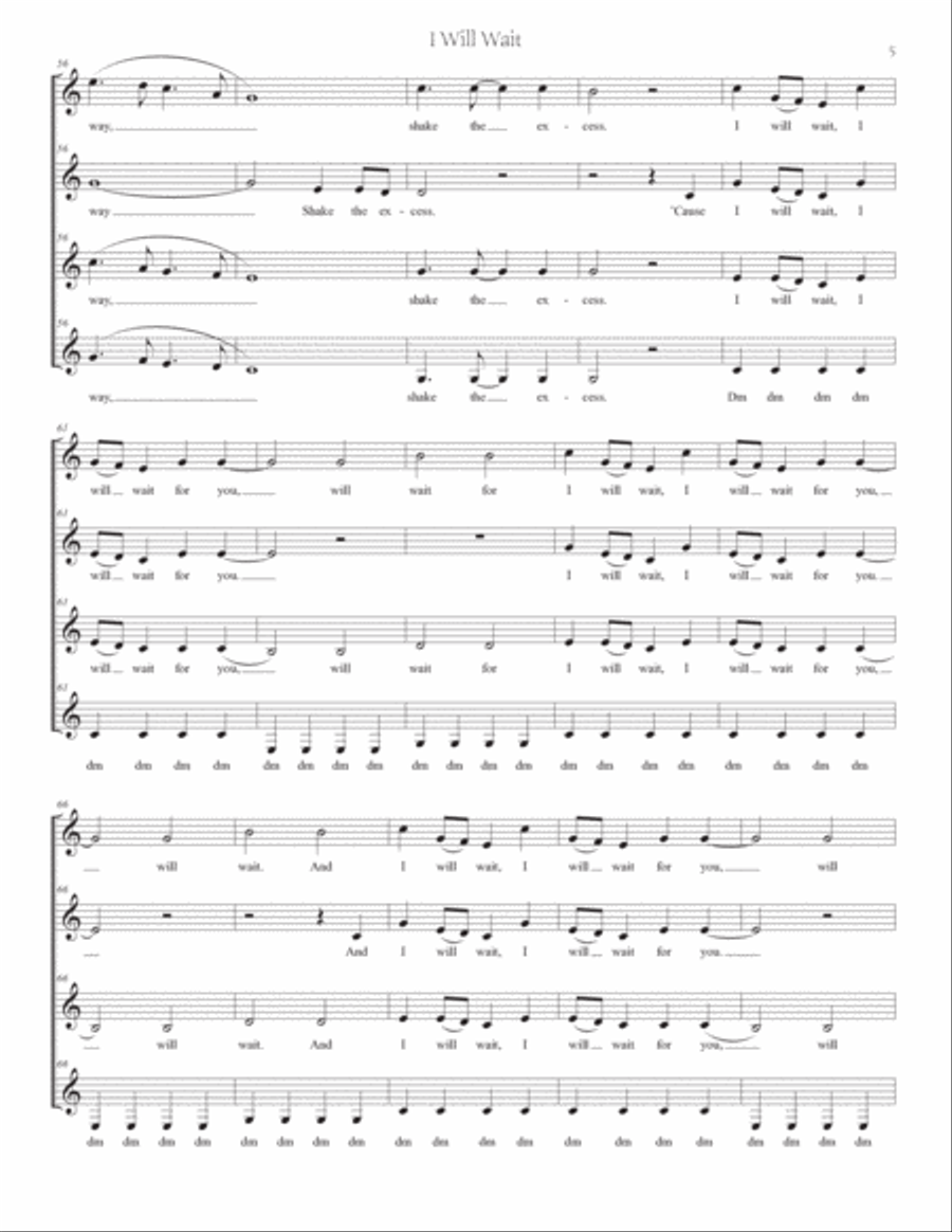 I Will Wait SSAA scores gallery preview page 5