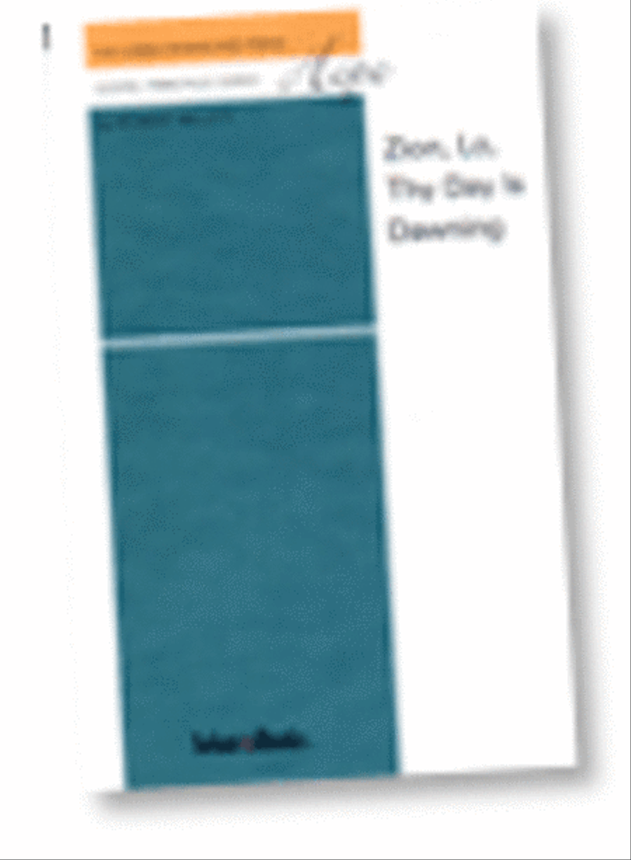 Hope: Zion Lo Thy Day is Dawning - SAB 3-Part scores gallery preview page 1