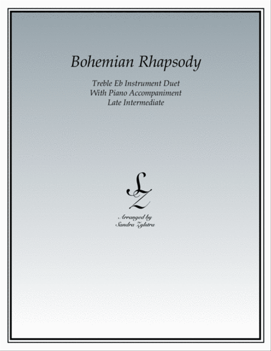 Bohemian Rhapsody Woodwind Duet scores gallery preview page 1