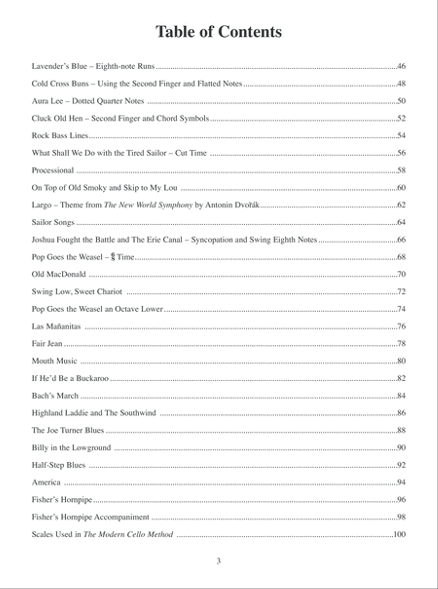 Modern Cello Method, Grade 1 Cello scores gallery preview page 4
