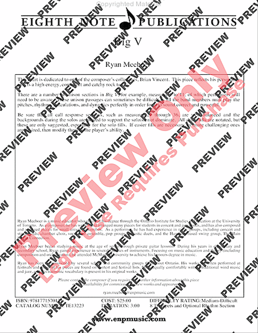 Big V Small Ensemble scores gallery preview page 2