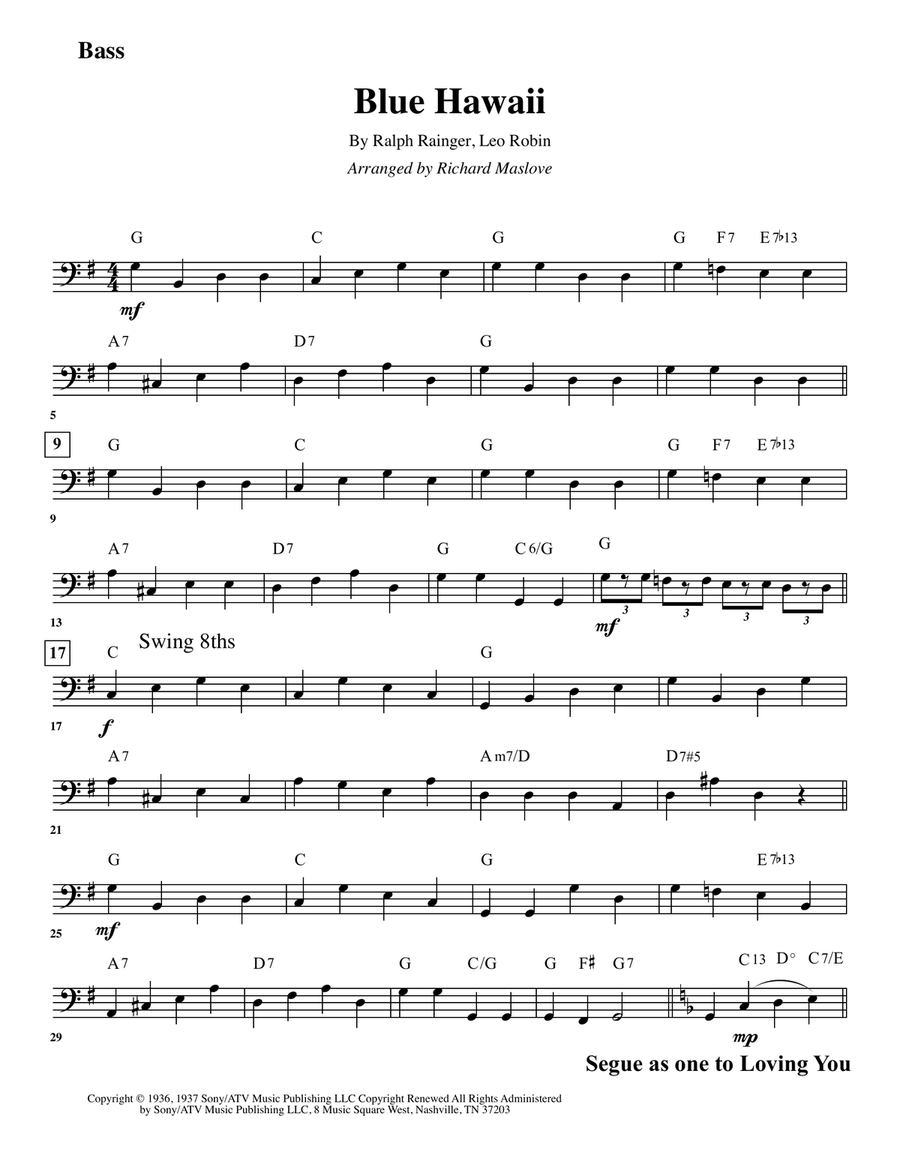 Blue Hawaii Blue Hawaii Large Ensemble scores gallery preview page 4