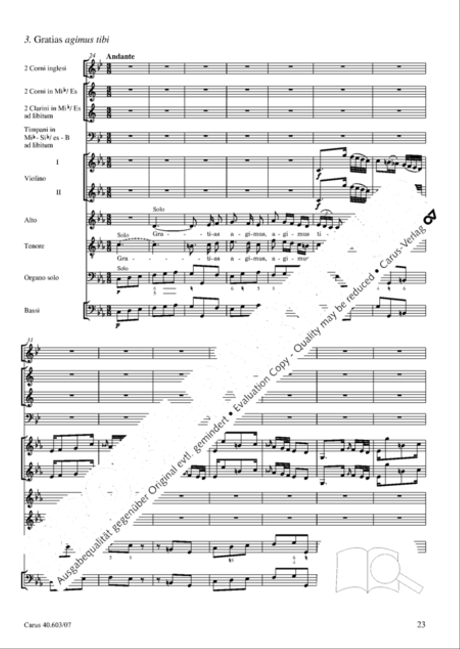 Grosse Orgelsolomesse in Es 4-Part scores gallery preview page 36