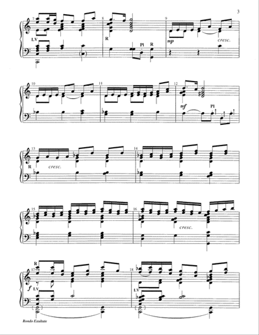 Rondo Exultate 5-Octaves scores gallery preview page 3