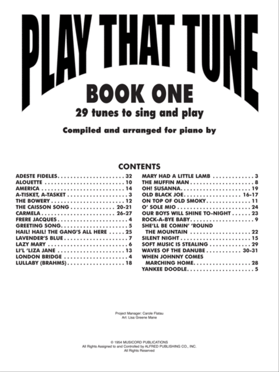 Play That Tune, Book 1 Piano Method scores gallery preview page 2