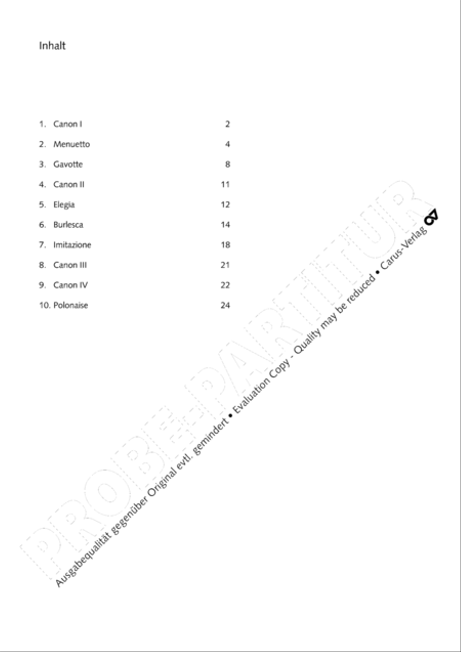 Zehn Miniaturen fur drei Gitarren Guitar scores gallery preview page 29